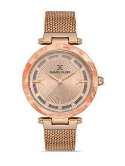 Daniel Klein - Rose Gold Color MESH BAND Watch for Women DK.1.13148-2
