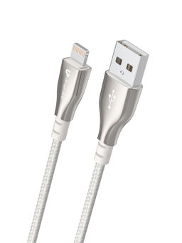 UltraProlink - UL1064 USB A to iPhone 3A-15W Fast Charging Metal Cable with Nylon Braiding (1.5m)