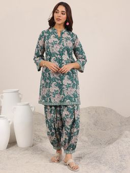 Libas - Women Teal Paisley Printed Co-Ord Set