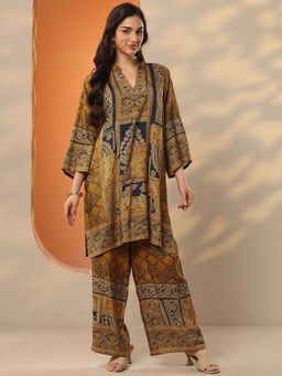 Libas - Women Mustard Printed Co-Ord Set