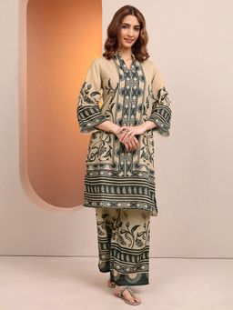 Libas - Women Beige Printed Co-Ord Set