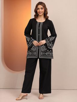 Libas - Women Black Printed Co-Ord Set
