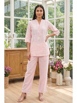 Aurelia - Women Pink Floral Printed Co-Ord Set