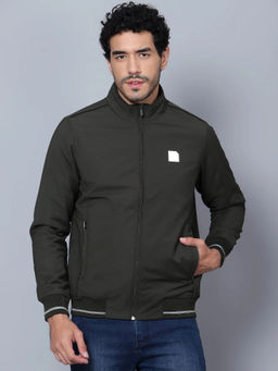 Shiv Naresh - Navy Blue Insulated Metallic Bomberjacket