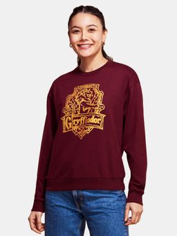 The Souled Store - Harry Potter Gryffindor Sigil Maroon Women Sweatshirt