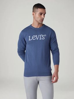Levi's - Men Blue Typography Sweatshirt
