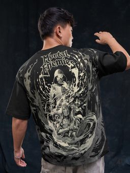 The Souled Store - Official Mortal Kombat: Enemies Men Oversized T-Shirt