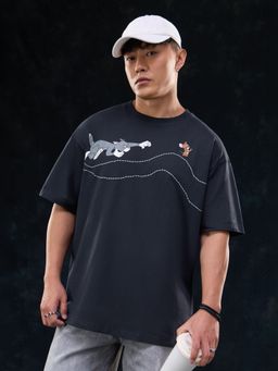 The Souled Store - Official Tom And Jerry: Catch Me Men Oversized T-Shirt