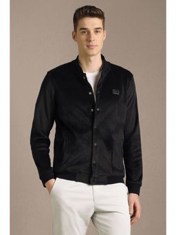 Louis Philippe - Men Casual Black Textured Shacket