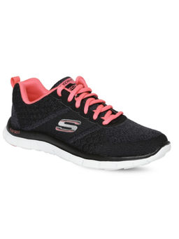 SKECHERS - Women Simply Sweet Black Running Shoes