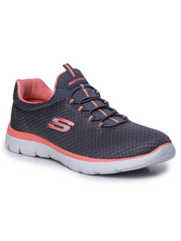 SKECHERS - Women Summits Charcoal Running Shoes