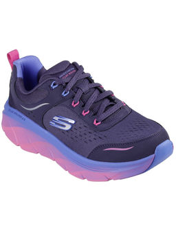 SKECHERS - Women Deluxe Walker 2.0-Neon Sites Navy Blue Running Shoes