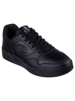 SKECHERS - Men Volley Low Varsity Black Running Shoes