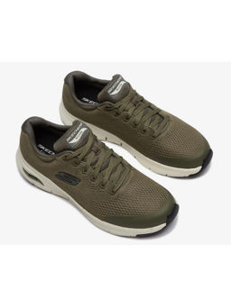 SKECHERS - Men Arch Fit Olive Running Shoes