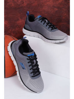 SKECHERS - Men Track-Ripkent Charcoal Running Shoes