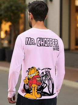 Bewakoof - Official Garfield Men's Purple Mr.Chopper Graphic Printed T-shirt