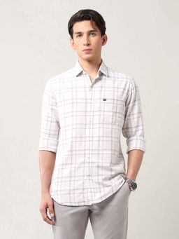 Arrow Sports - Men Pure Cotton Grid Tattersall Checked Shirt