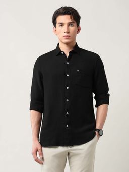 Arrow Sports - Men Dobby Slim Fit Pure Cotton Shirt