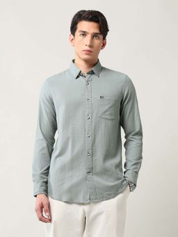 Arrow Sports - Men Textured Slim Fit Shirt