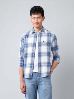 U.S. Polo Assn. Denim Co. - Men Plaid Checked Twill Shirt