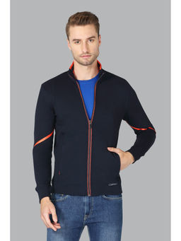 Van Heusen Innerwear - Van Heusen Men Zipper Accent & Media Pocket Jacket - Navy