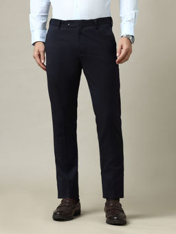 Arrow - Navy Blue Men Mid Rise 1851 Trouser