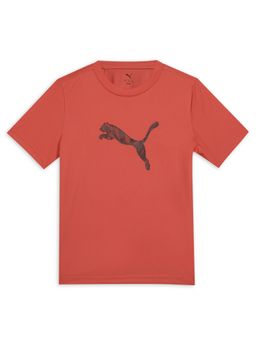 Puma - Red Polyester Half Sleeves T-Shirt