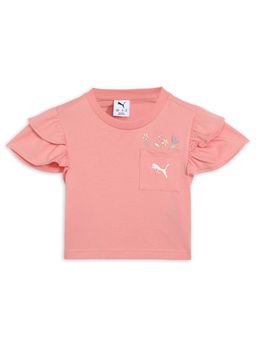 Puma - Pink Cotton Half Sleeves T-Shirt