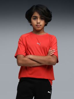 Puma - Red Polyester Half Sleeves T-Shirt