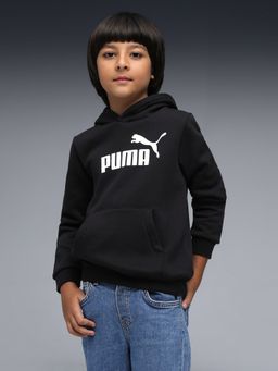 Puma - Black Cotton Full Sleeves Hoodie