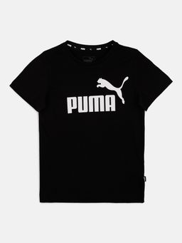 Puma - Black Cotton Half Sleeves T-Shirt