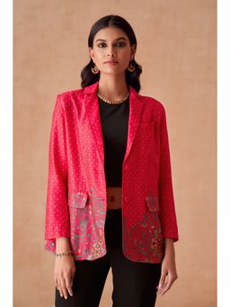 Saundh - Meher Blazer-Pink
