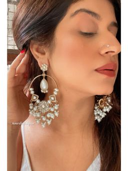 Amreli Jaipur - Baati Kundan Meena Earrings