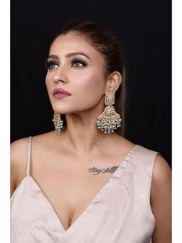 Amreli Jaipur - Raga Pachi Chandbali Earrings