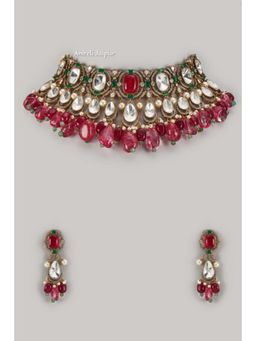 Amreli Jaipur - Mulan Polki Choker Set