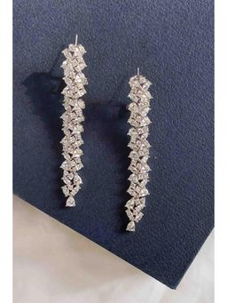 Amreli Jaipur - Cordelia Silver Diamante Earrings