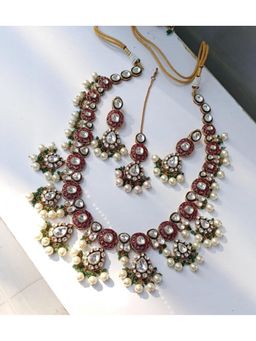 Amreli Jaipur - Shibani Long Polki Kundan Set