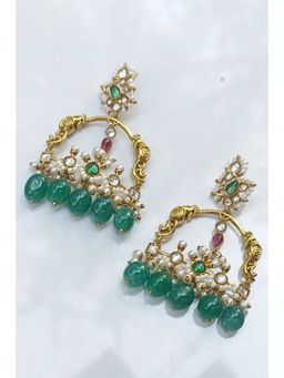 Amreli Jaipur - Aadya Green Handcrafted Earrings