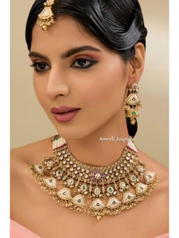 Amreli Jaipur - Srilekha Temple White Set