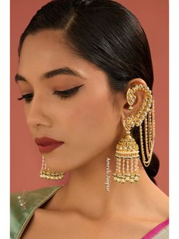 Amreli Jaipur - Vedika Pachi Kundan Jhumkas
