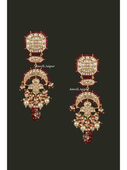 Amreli Jaipur - Anantam Pachi Kundan Earrings