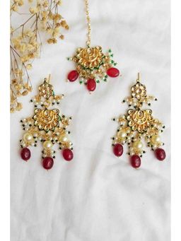 Amreli Jaipur - Indira Earrings with Maangtika