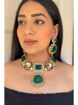 Amreli Jaipur - Jannat Emerald Polki Set