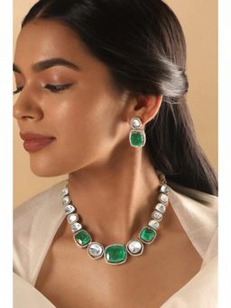 Amreli Jaipur - Parinaaz Polki Necklace Set