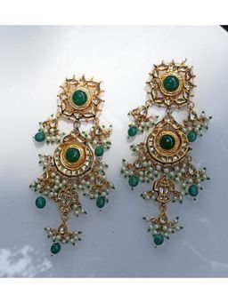 Amreli Jaipur - Mehnaaz Long Kundan Earrings
