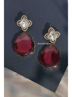 Amreli Jaipur - Mehnaaz Long Kundan Earrings