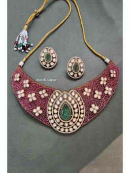 Amreli Jaipur - Padmini Polki Choker Set