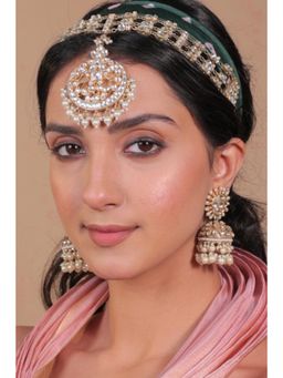 Amreli Jaipur - Uzra Pachi Kundan Jadau Jhumki Earrings