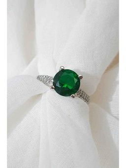 Amreli Jaipur - Gold Plated Pachi Kundan Ring