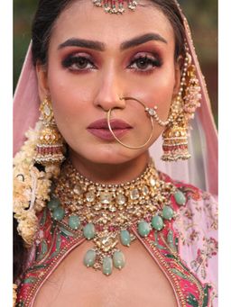 Amreli Jaipur - Mogra Pachi Kundan Choker Set